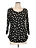 Hippie Chic Black 3/4 Sleeve Top Size L - photo 1