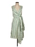 Halogen Stripes Multi Color Green Casual Dress Size XS - photo 1