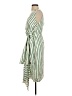 Halogen Stripes Multi Color Green Casual Dress Size XS - photo 5