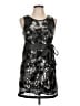 Twenty One 100% Polyester Metallic Black Cocktail Dress Size L - photo 1