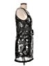 Twenty One 100% Polyester Metallic Black Cocktail Dress Size L - photo 4