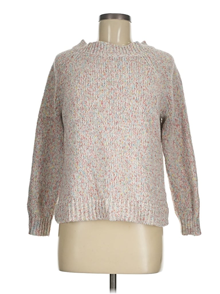 Pre-owned Chaps Pullover Sweater In Silver