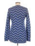 Say What? 100% Acrylic Chevron-herringbone Blue Pullover Sweater Size M - photo 2