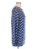 Say What? 100% Acrylic Chevron-herringbone Blue Pullover Sweater Size M - photo 4