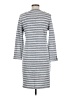 Peach Stripes Gray Casual Dress Size M - photo 2