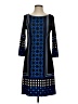 Forever Graphic Blue Casual Dress Size S - photo 1