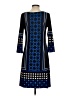 Forever Graphic Blue Casual Dress Size S - photo 2