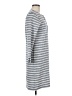 Peach Stripes Gray Casual Dress Size M - photo 4