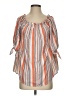 Oddi 100% Polyester Orange 3/4 Sleeve Blouse Size S - photo 1