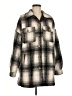 Apparis 100% Polyester Plaid Ivory Coat Size M - photo 1