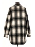 Apparis 100% Polyester Plaid Ivory Coat Size M - photo 2