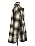 Apparis 100% Polyester Plaid Ivory Coat Size M - photo 4