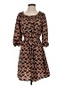 The Webster at Target 100% Polyester Print Black Orange Casual Dress Size XS - photo 1
