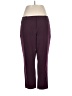 Worthington Solid Burgundy Casual Pants Size 14 - photo 1