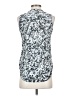 H&M Conscious 100% Polyester Blue Sleeveless Blouse Size 4 - photo 2