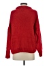 MNG Suit Solid Red Turtleneck Sweater Size S - photo 2