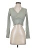 Shein Green Long Sleeve Top Size 4 - photo 1