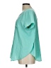 Cato Teal Short Sleeve Blouse Size L - photo 5