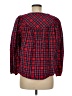 Draper James Plaid Red Long Sleeve Blouse Size M - photo 2