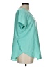 Cato Teal Short Sleeve Blouse Size L - photo 4