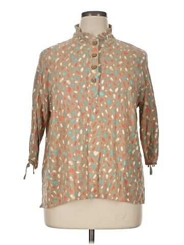 MULTIPLES 3/4 Sleeve Blouse (view 1)