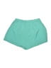 Unbranded 100% Polyester Solid Teal Shorts Size L - photo 2