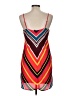 Express 100% Polyester Chevron-herringbone Burgundy Cocktail Dress Size M - photo 2