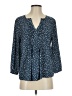 Collective Concepts 100% Polyester Polka Dots Blue 3/4 Sleeve Blouse Size S - photo 1