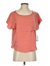 State of Day 100% Polyester Orange Short Sleeve Top Size S - photo 1