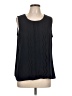 Talbots 100% Polyester Black Sleeveless Blouse Size L - photo 1