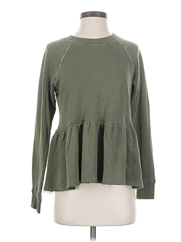 Pre-owned Truly Madly Deeply Long Sleeve T-shirt In Green