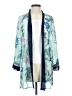 Colleen Lopez 100% Polyester Teal Kimono Size XXS - photo 1