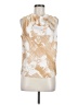 DKNY 100% Polyester Gold Sleeveless Blouse Size M (petite) - photo 1