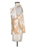 DKNY 100% Polyester Gold Sleeveless Blouse Size M (petite) - photo 5