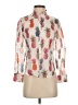 J.Crew 100% Cotton Print Ivory Long Sleeve Blouse Size 00 - photo 1