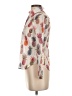 J.Crew 100% Cotton Print Ivory Long Sleeve Blouse Size 00 - photo 5