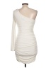 City Triangles Solid Ivory Cocktail Dress Size L - photo 2