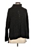 Time and Tru 100% Recycled Polyester Black Turtleneck Sweater Size M - photo 1