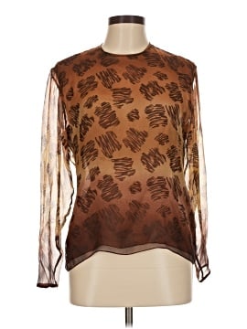 Joseph Abboud Long Sleeve Silk Top