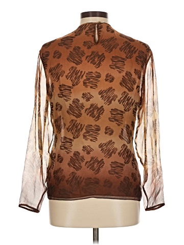 Joseph Abboud Long Sleeve Silk Top (view 2)
