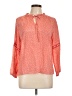 Fred David Orange Long Sleeve Blouse Size L (petite) - photo 1
