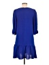DKNY 100% Polyester Blue 3/4 Sleeve Top Size 6 - photo 2