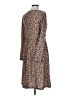 Unbranded Print Brown Casual Dress Size L - photo 5