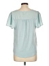 A New Day 100% Polyester Teal Short Sleeve Blouse Size L - photo 2