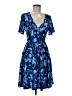 Unbranded Paisley Blue Cocktail Dress Size M - photo 1