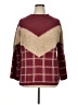 Shein Plaid Burgundy Pullover Sweater Size 0X - photo 1
