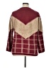 Shein Plaid Burgundy Pullover Sweater Size 0X - photo 2