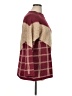 Shein Plaid Burgundy Pullover Sweater Size 0X - photo 4