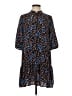 Saloni 100% Silk Floral Blue Black Blouse Size 2 - photo 1