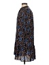 Saloni 100% Silk Floral Blue Black Blouse Size 2 - photo 5